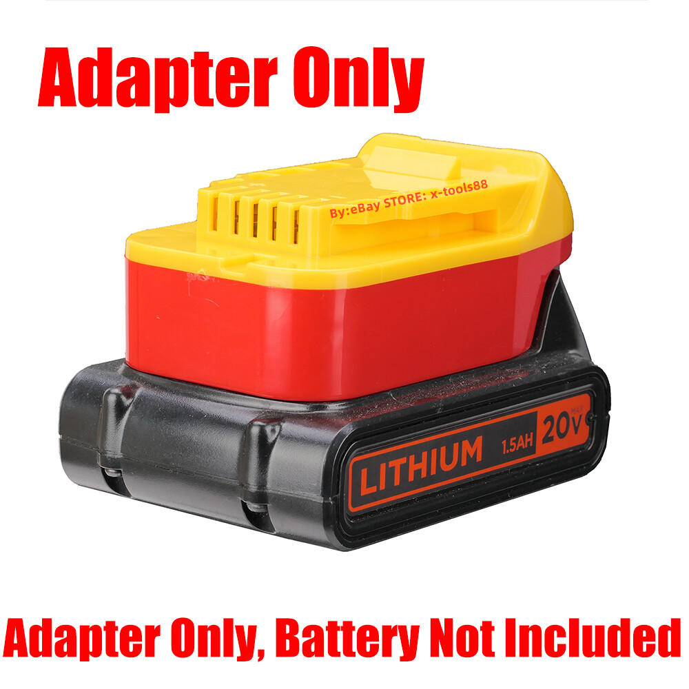 1x Adapter for DeWalt 20v Tools Convert To Black & Decker 20v MAX Li-Ion Battery
