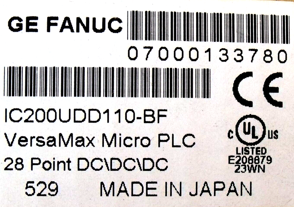 NIB GE Fanuc IC200UDD110-BF VersaMax PLC Micro Controller