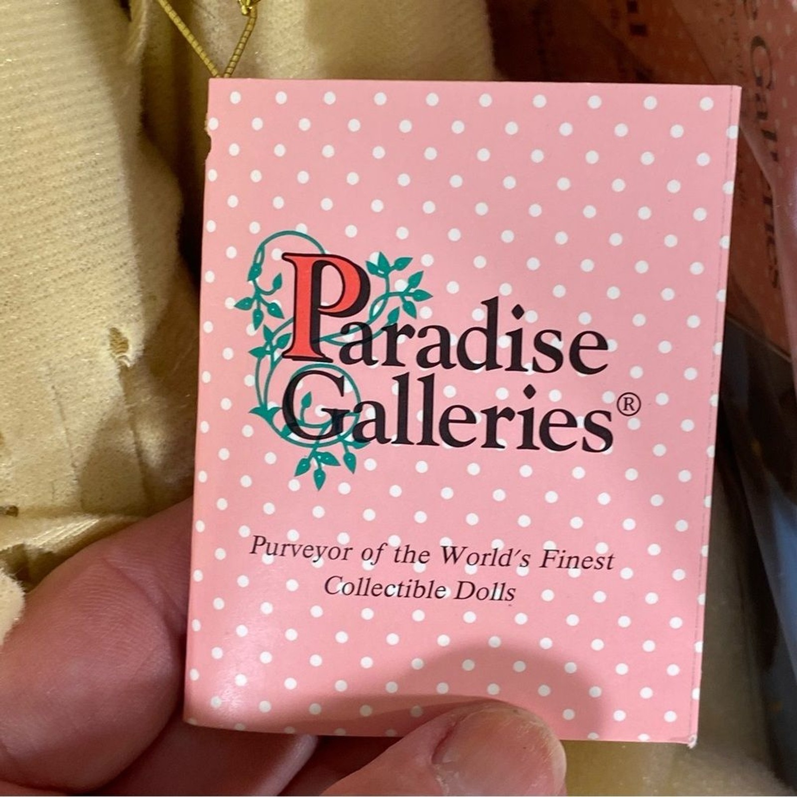 Paradise Galleries VTG Porcelain Doll Native American New In Box Joyful Dove