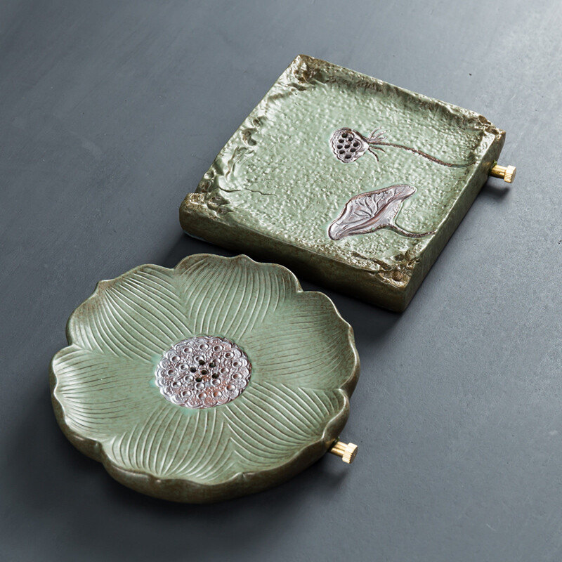 Mini Dry Tea Tray One Pot One Cup Simple Tea Table Zen Ceramic Tea Tray Pot