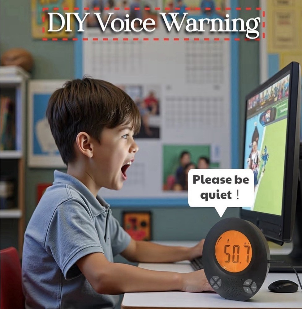 SWAREY Digital Decibel Meter with DIY Voice Warning & Remote Control