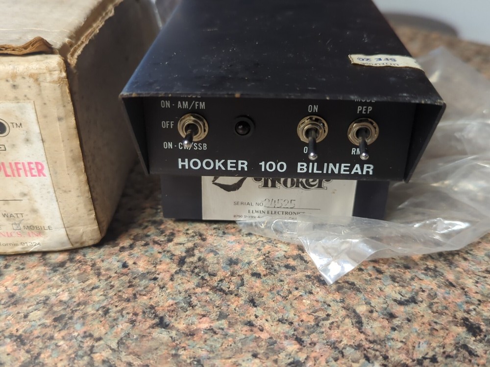 Vintage HOOKER 100 UNTESTED FOR DISPLAY ONLY