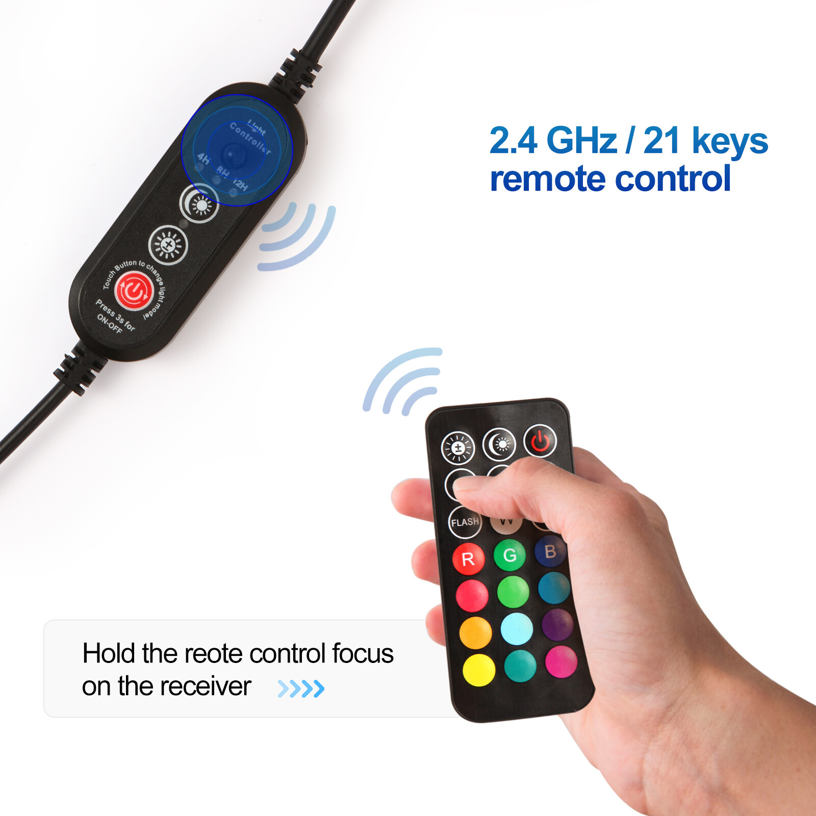 Air Stone Disk Aquarium Bubble LED Light 13 Color Changing Fish Tank Lights Lamp