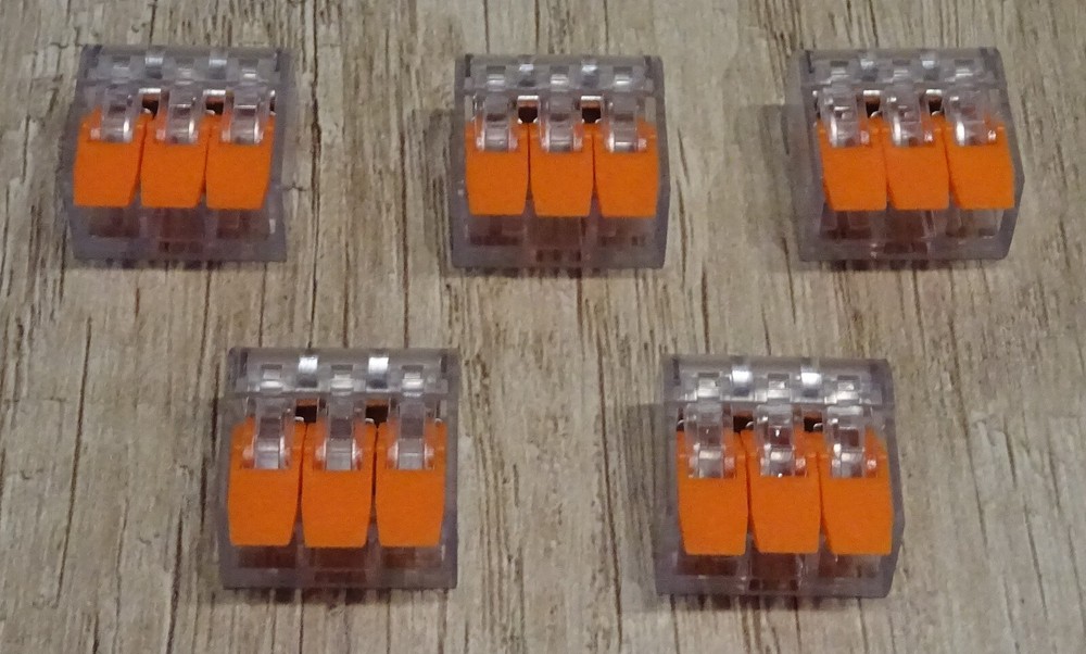 Lever Wire Connectors, Compact Connecting Terminals 5 Pack