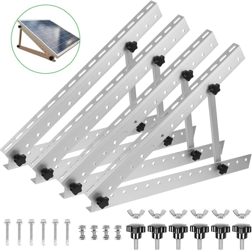 28'' Solar Panel RV Tilt Mount Brackets for Roof Flat Surface Adjustable Frame