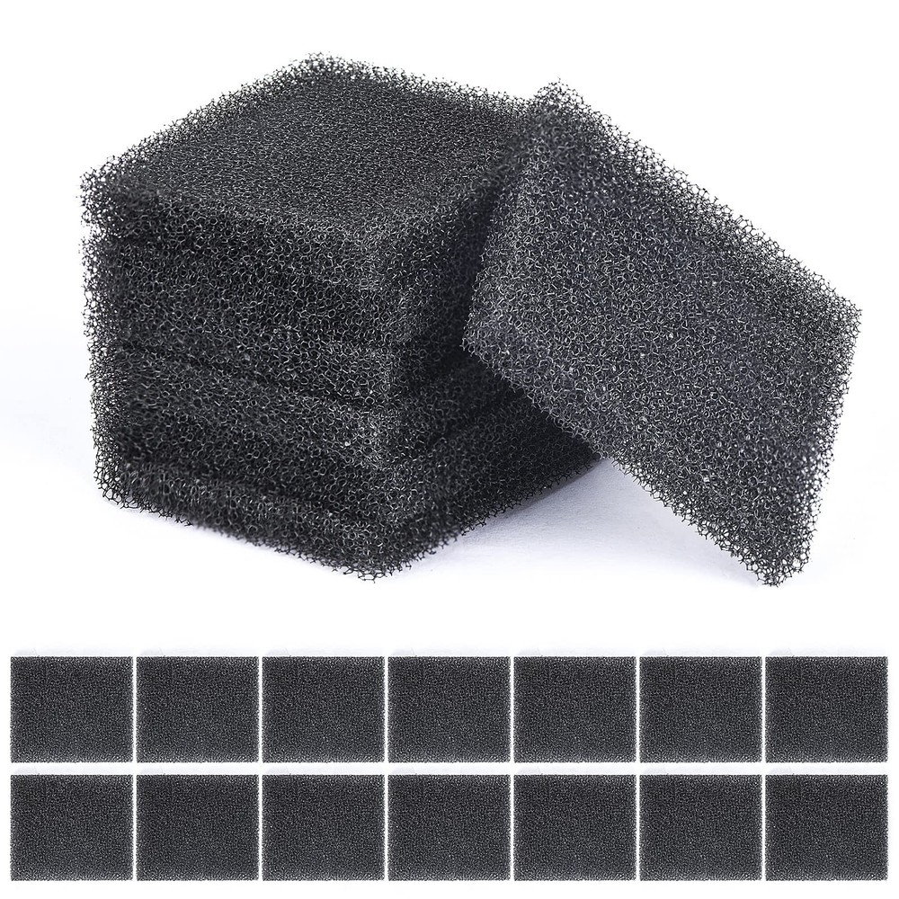 Carvoriy 21 Pack Pump Filter Sponge Replacement Black