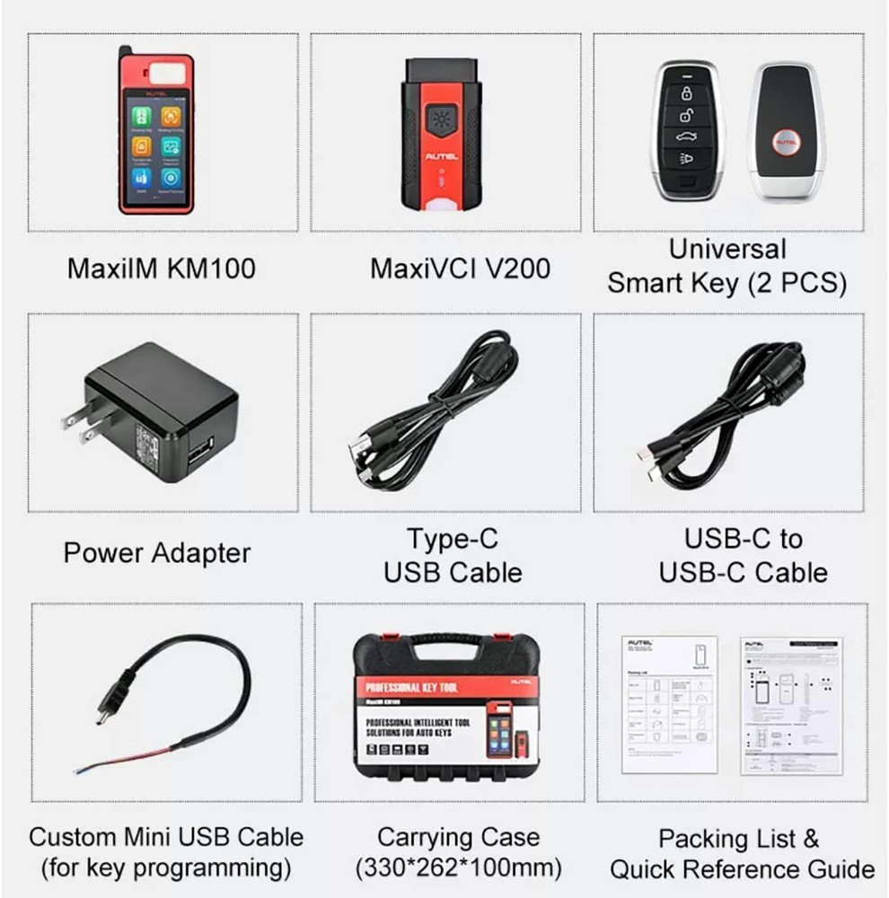 Autel MaxiIM KM100 KM100E KM100X Key Fob Programming Tool Programmer Immobilizer