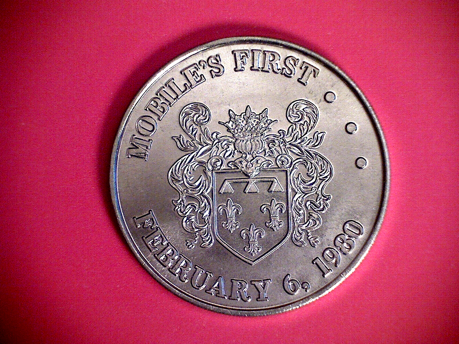 RARE Mardi Gras Doubloons Conde Cavaliers Mobile’s First Feb 6, 1980 MEDAL TOKEN