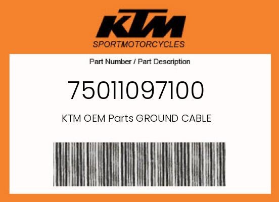 KTM Genuine Ground Cable - 75011097100