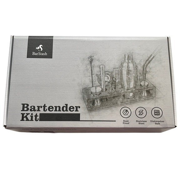 Barstash Premium 17 Piece Bartending Kit