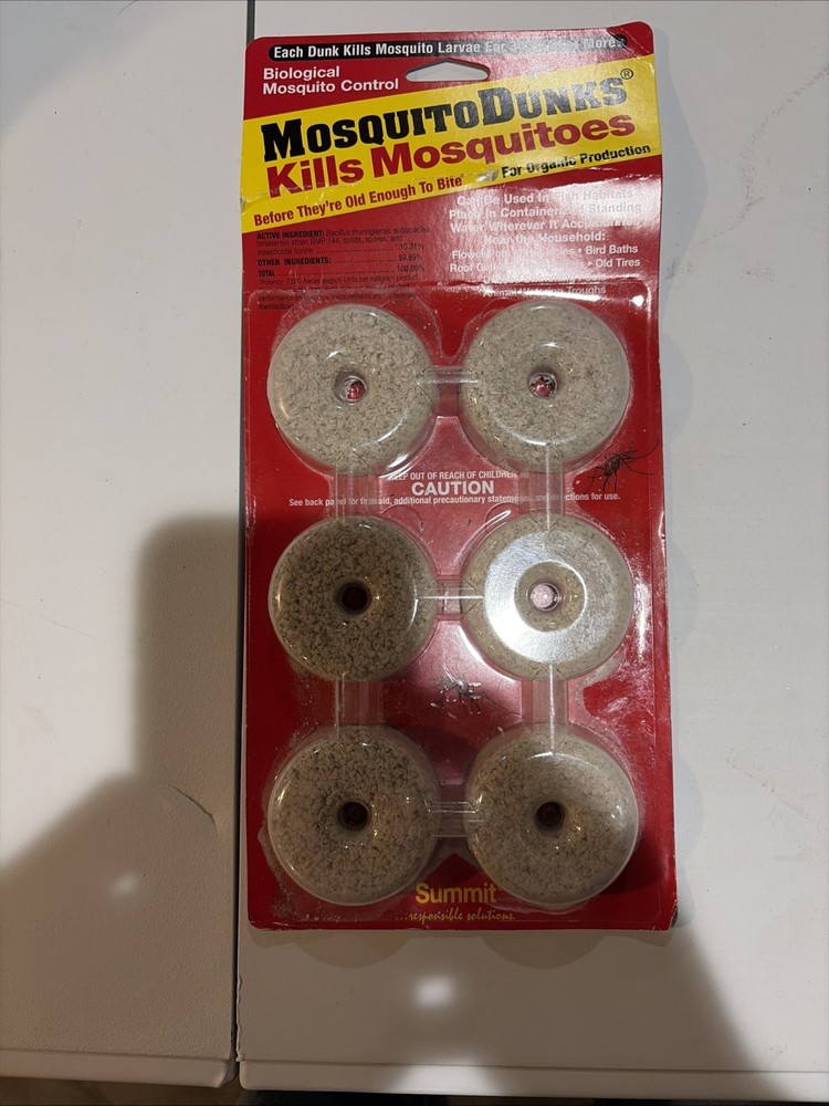 Summit Mosquito Dunks Floating Pod Kill Biologically Safe Method 6 pack