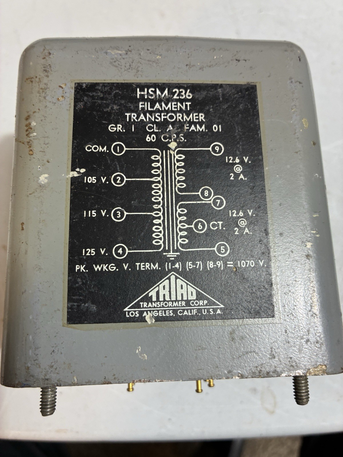 Triad Filament Transformer HSM 236