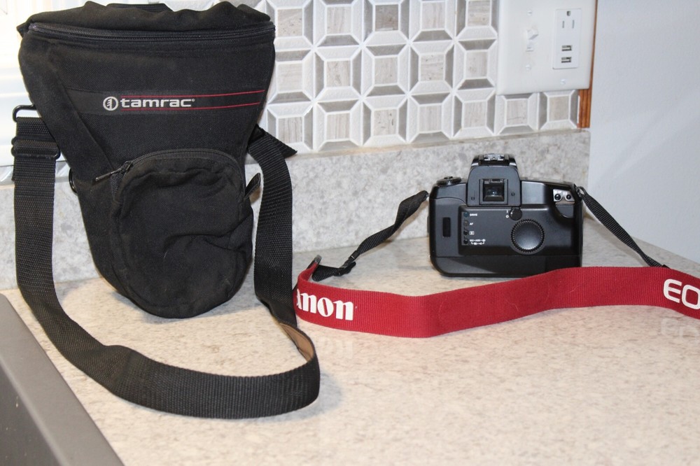 Canon EOSA2 Camera With- 72mm Promaster Lens W/ Strap & Case Bundle