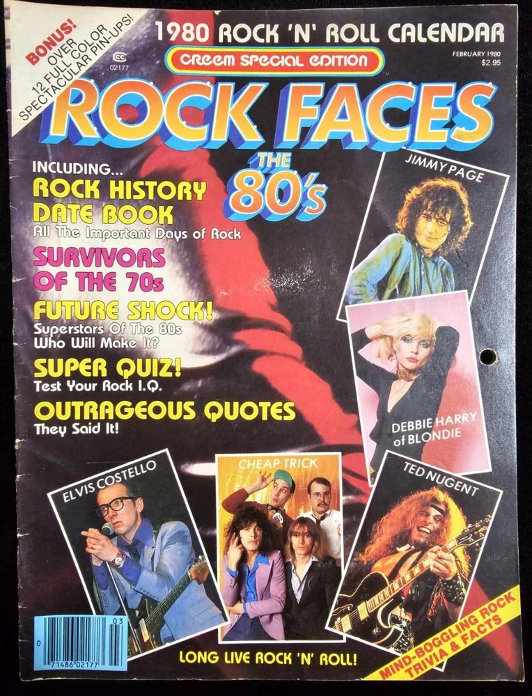 CREEM special edition calendar FEB. 1980 KISS