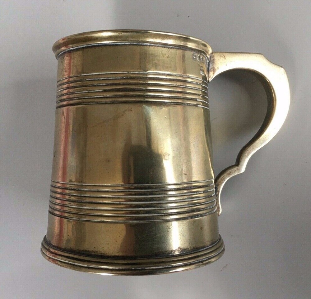 Christening mug  - silver-plated - 280 grams