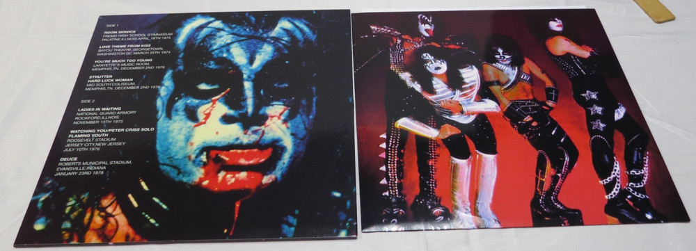 KISS DIAMONDS IN THE DUST PURPLE SPARKLE VINYL RECORD