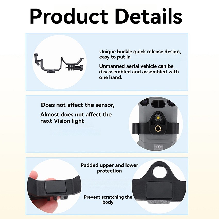 Action Camera Quick-Release Mounting Bracket for DJI MINI 5 PRO