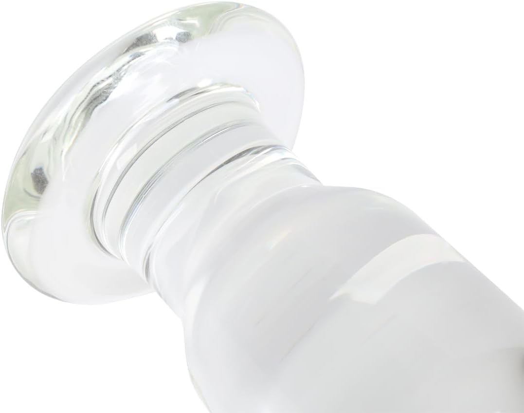 6.7" Large Glass Anal Plug Trainer Big Crystal Butt Plug Stimulator for Advanced