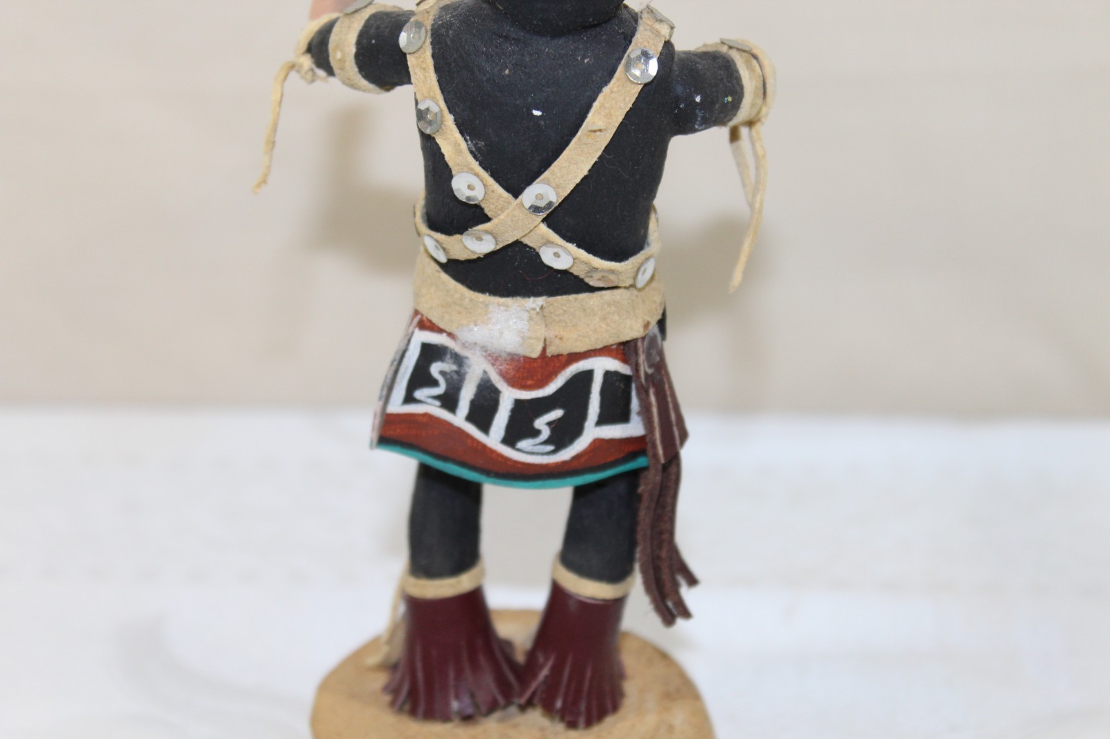 Vintage Hopi Pueblo 7.25" Kachina Doll "Snake Dancer" Signed with Losses
