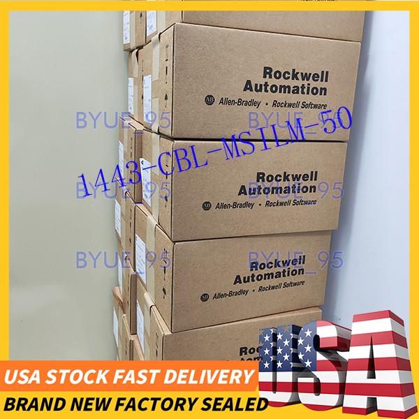 Brand New 1443-CBL-MSILM-50 AB Vibration Sensor Compatible Shielded Cable