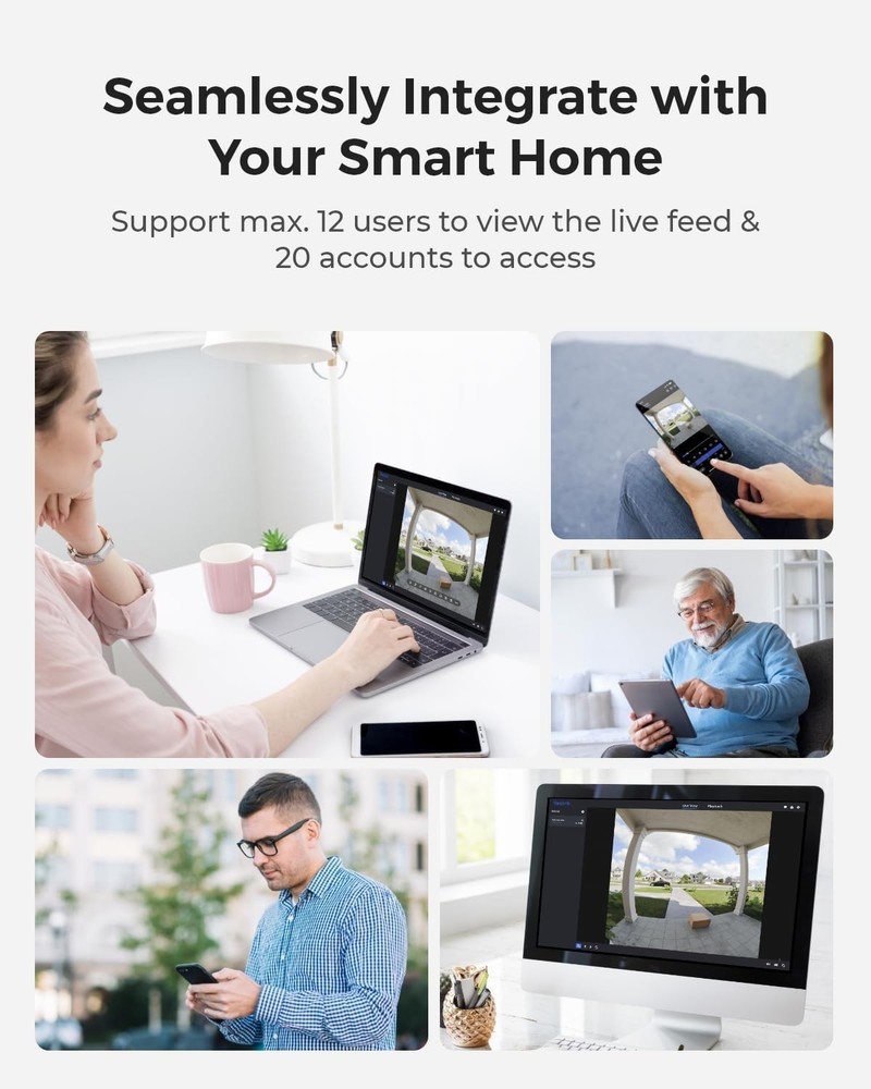 2K Video Doorbell Camera, Battery Powered, Smart Detection