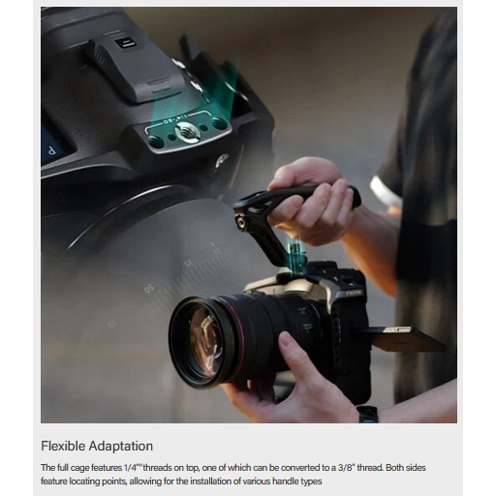 Tilta TA-T36-A-B Full Camera Cage Top Handle Basic Kit For Canon R1 Camera