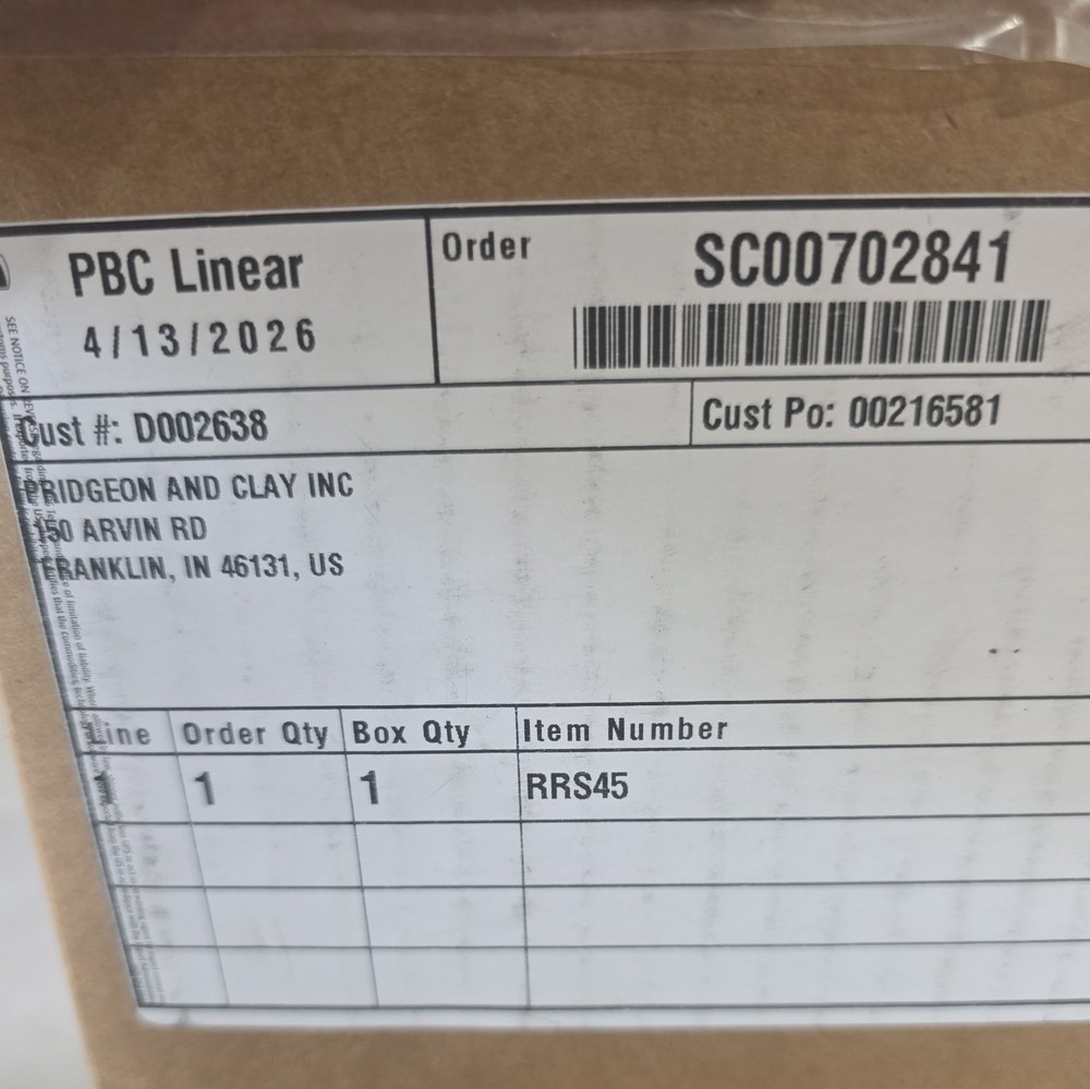 PBC Linear RRS45 Linear Guide Slide