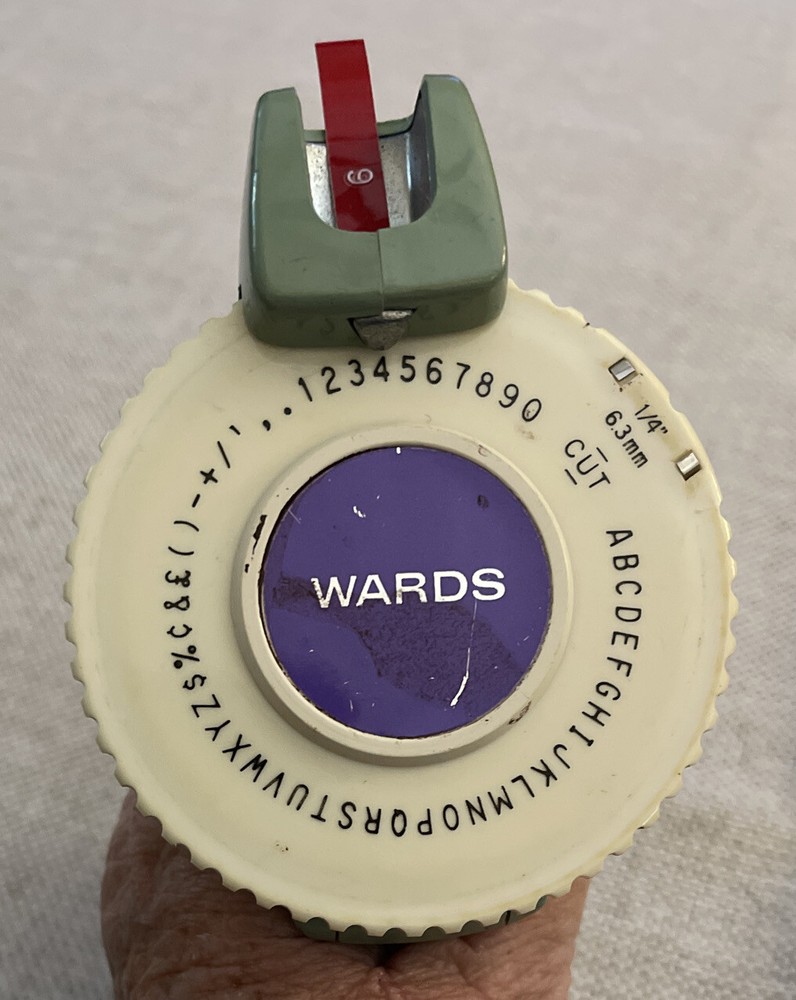 Vintage Manual Montgomery Ward Label Maker