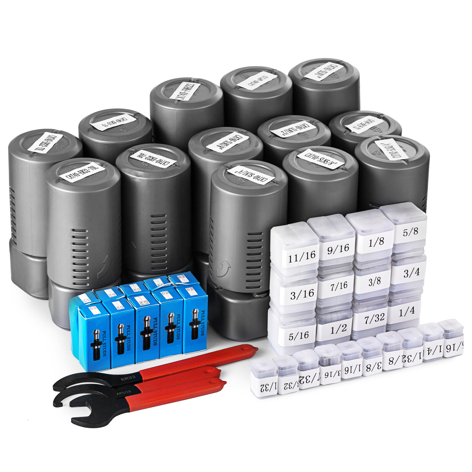 CAT 40 Tooling Kit for Haas Fadal CNC Mill-ER Chuck Collet Holder ER32/16