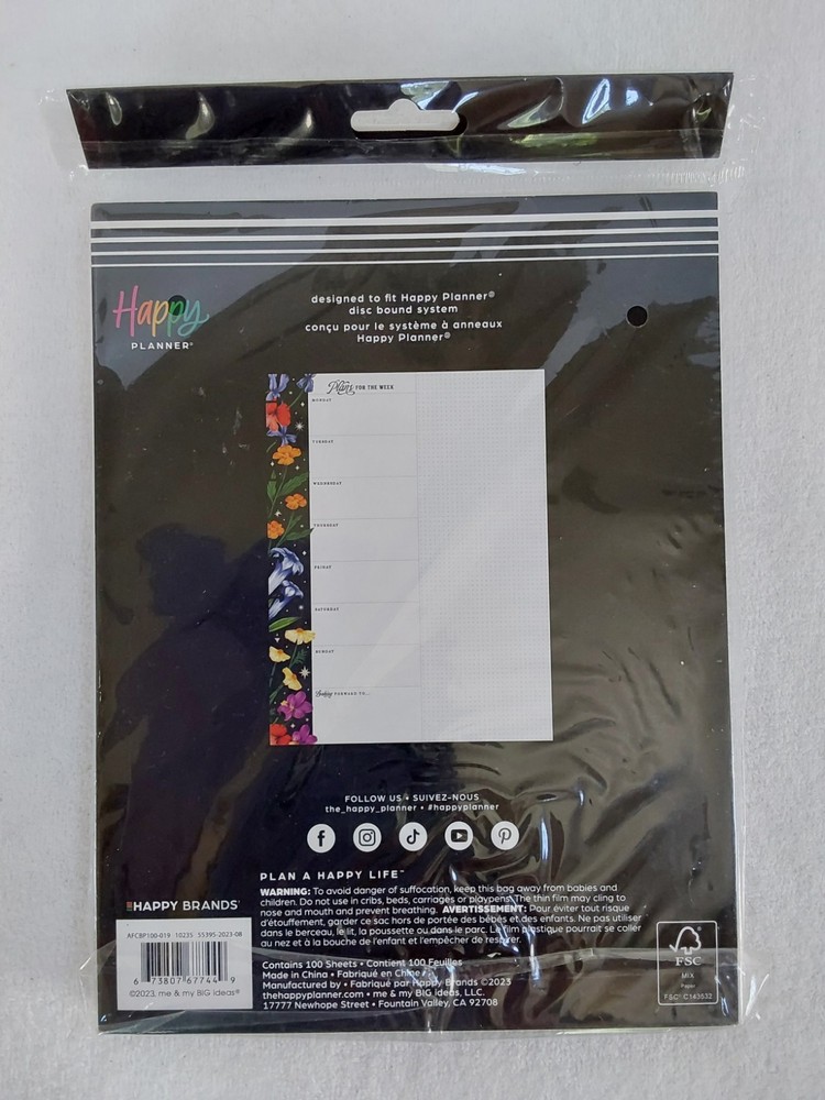 Happy Planner Classic Block Pad Grounded Magic 100 Pcs