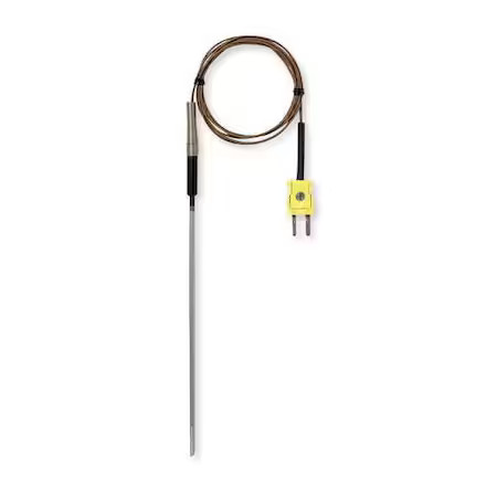 Fluke 80Pk-9 Temperature Probe, Mini Plug, Type K