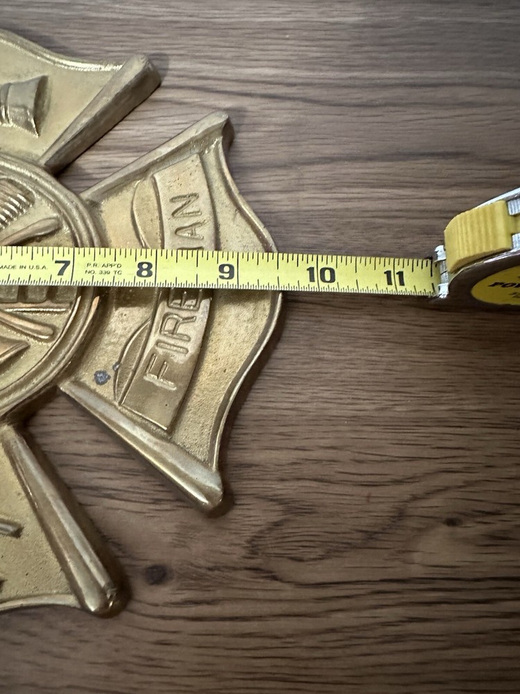 Brass Fireman’s Logo, Hangable