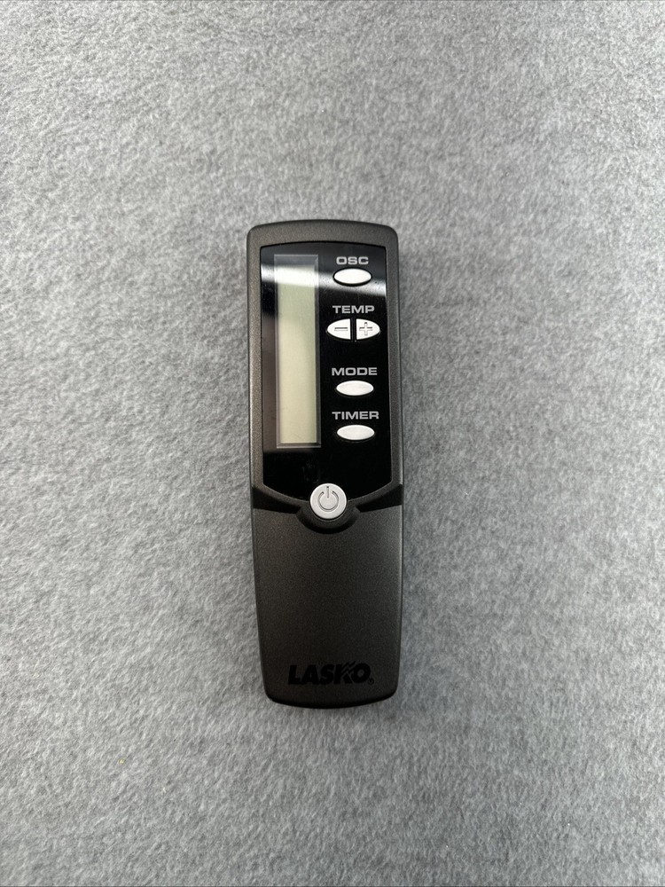 LASKO Fan Remote Control 6 Button Digital LCD Screen Timer Temp Oscillating Mode