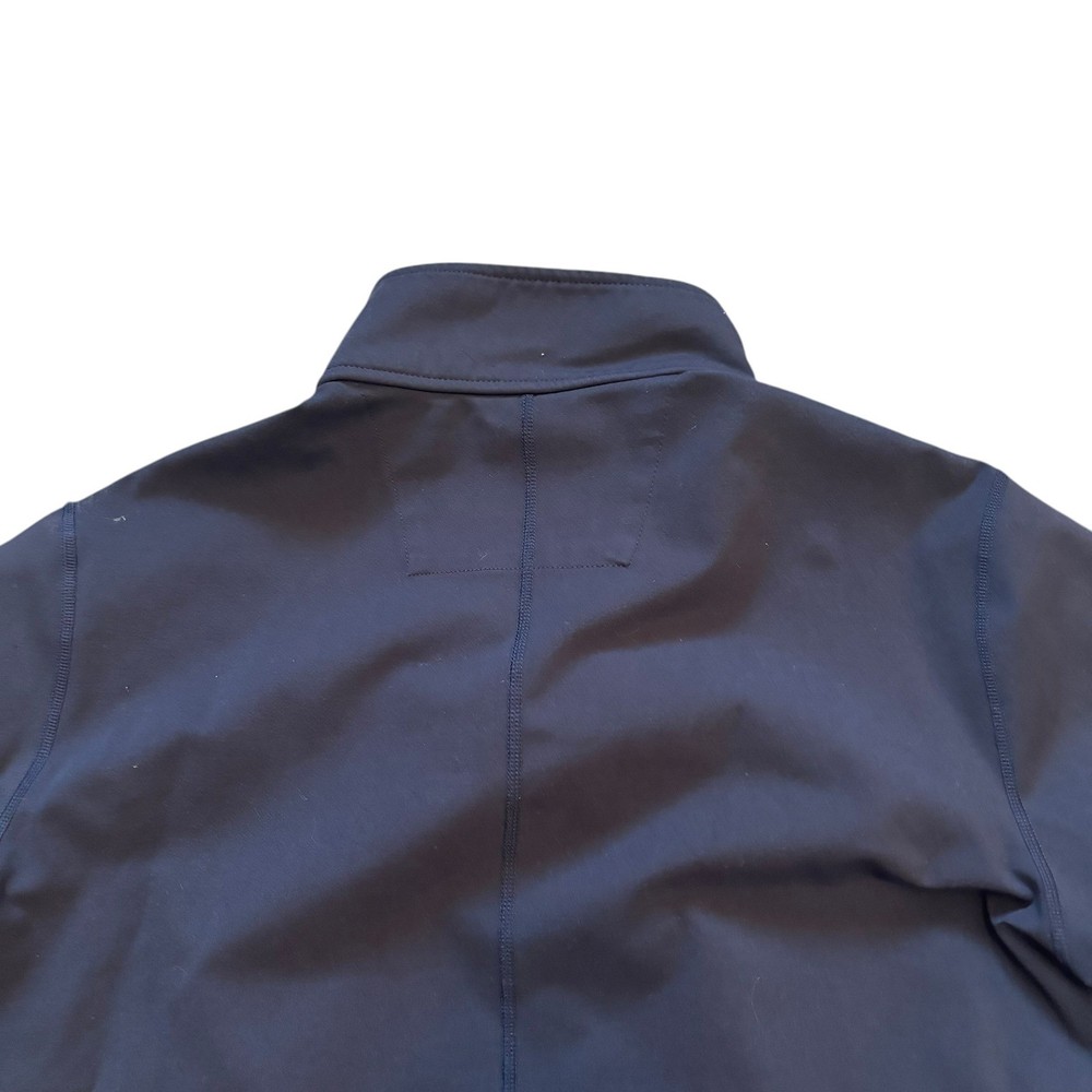 BYLT Premium Basics Elite Fairway Pullover Mens Medium Navy Blue Snap Mock Neck