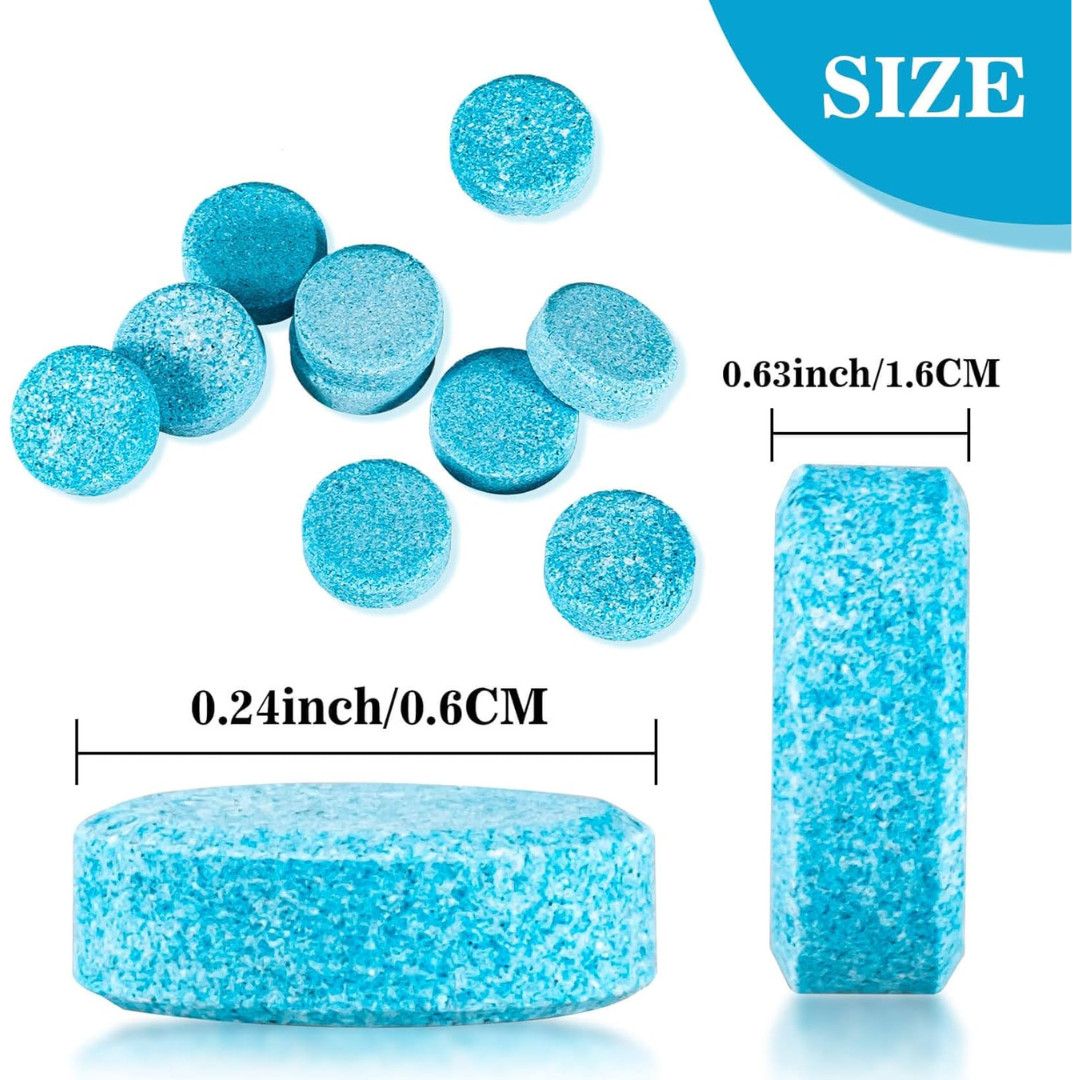 Car Windshield Washer Tablets - 100 PCS Washer Fluid Tablets Glass Cleaner Conce