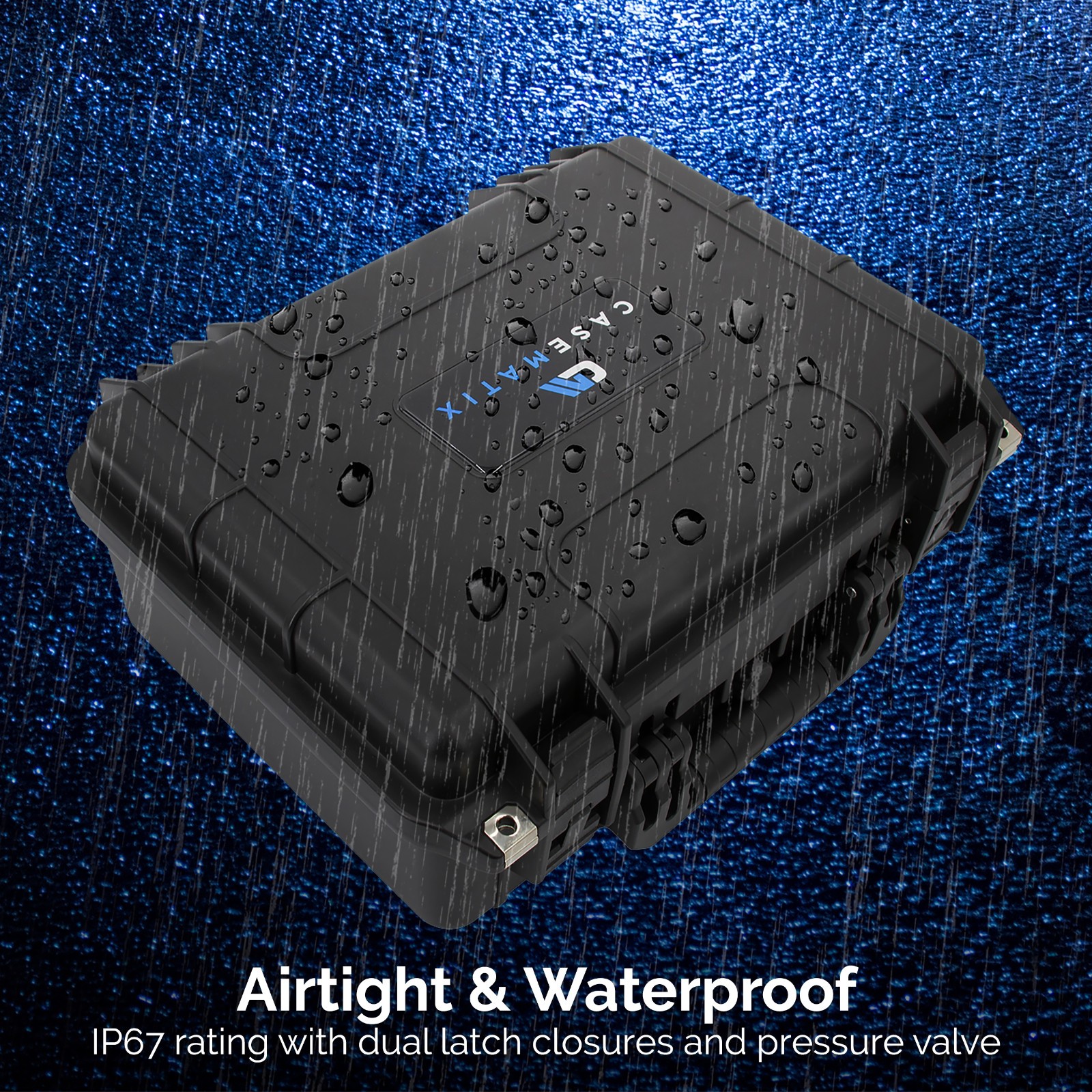 CASEMATIX Hard Case for Work Knife & Tool Sharpener MK.2 - Waterproof Case Only