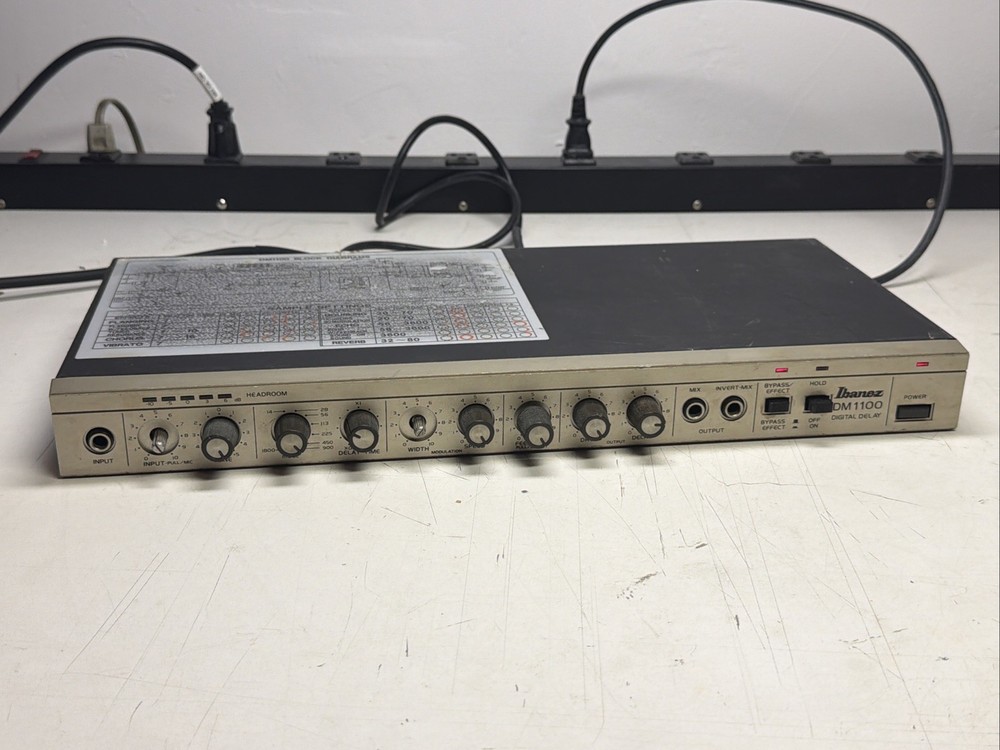 Ibanez DM-1100 Digital Delay, Delay Rack Effect Tested And Working