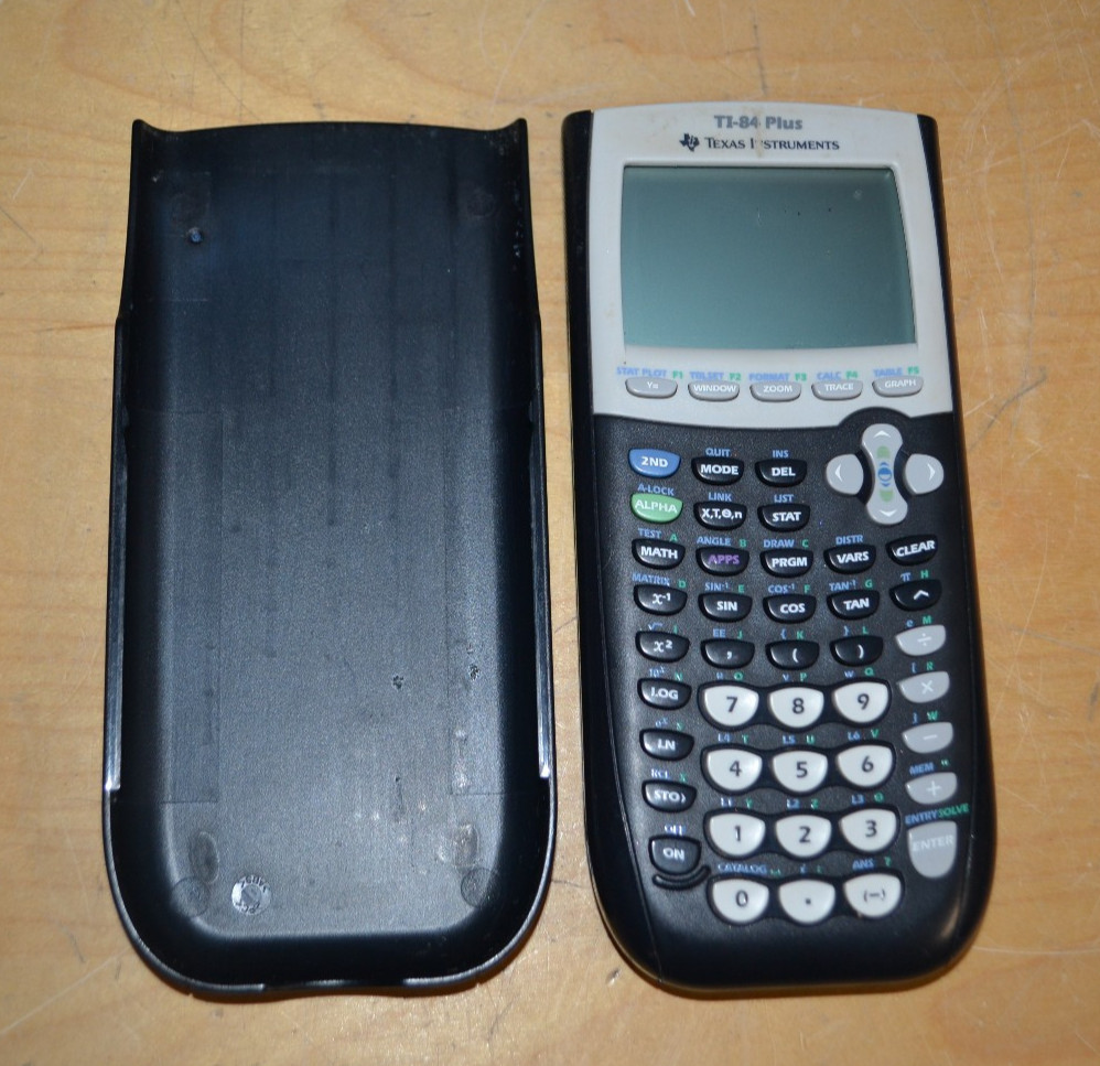 Texas Instruments TI-84 Plus Edition Graphing Calculator W/Cover ~ Tested
