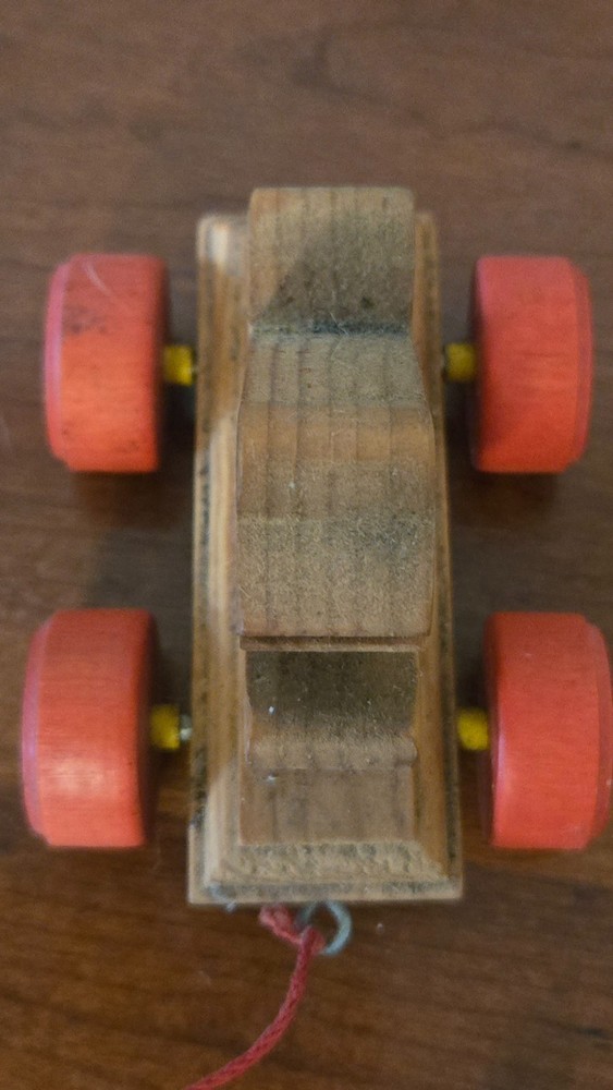 Hand-Crafted Wooden Frog Pull Toy 4" Heywood-Wakefield - 20" Pull String