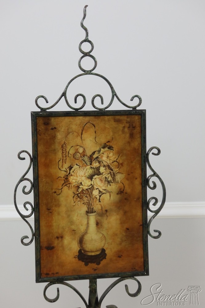 55647EC/48EC: Pair MAITLAND SMITH Attributed Iron Painted Firescreens