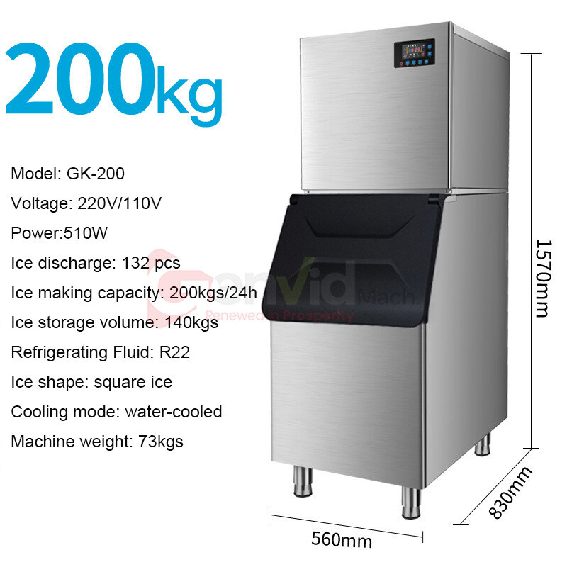 110V/220V Commercial Ice Cube Making Machine Automatic Block Ice Maker