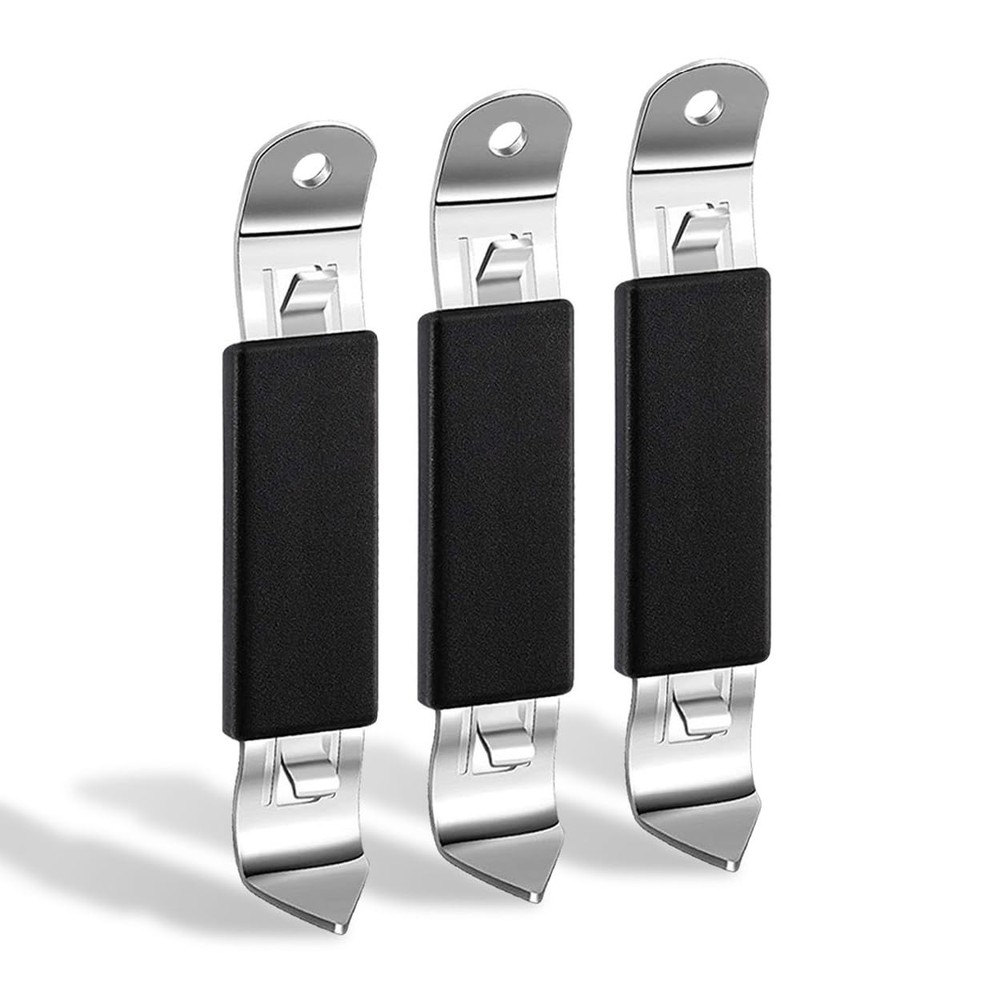 3 Pack Magnetic Bottle Openers Stainless Steel Flat Bottle Opener, Solid and Bee