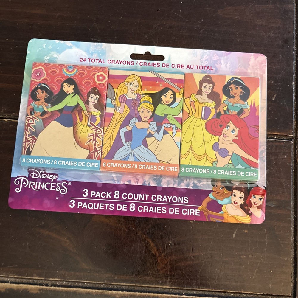 Disney Princess 3 pack 8 count Crayons