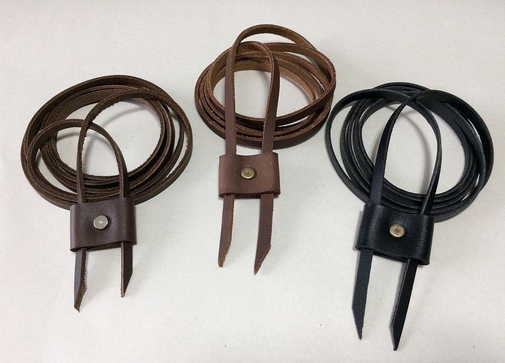 Leather Replacement Cord Drawstring String Bucket Hobo Sports Bag Backpack Pouch