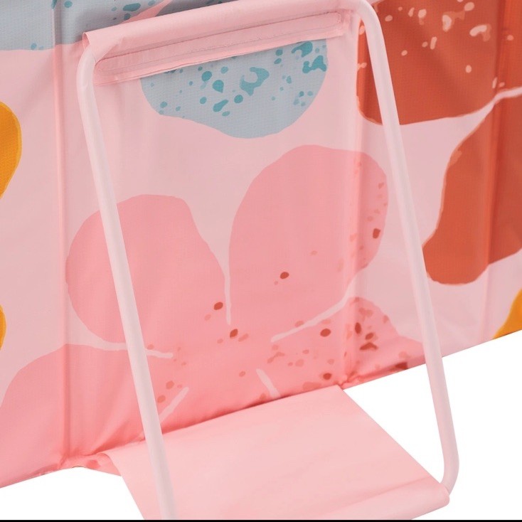 Pink Foldable Bathtub Portable Insulated Bathtub PVC Ice Bath Tub for Adult 1.2m