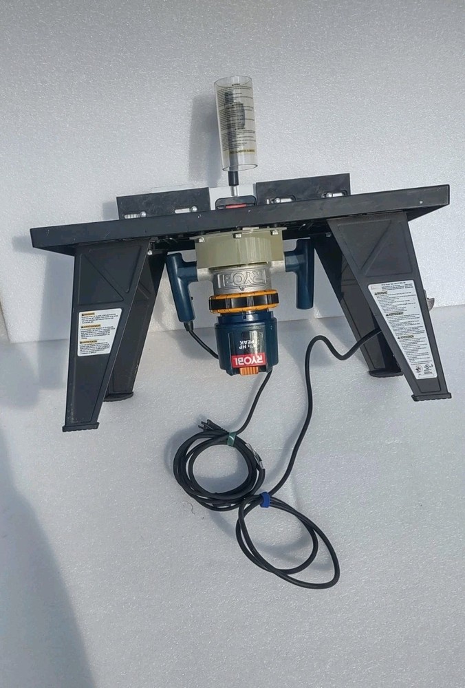 Ryobi Router Table with a mounted Router
