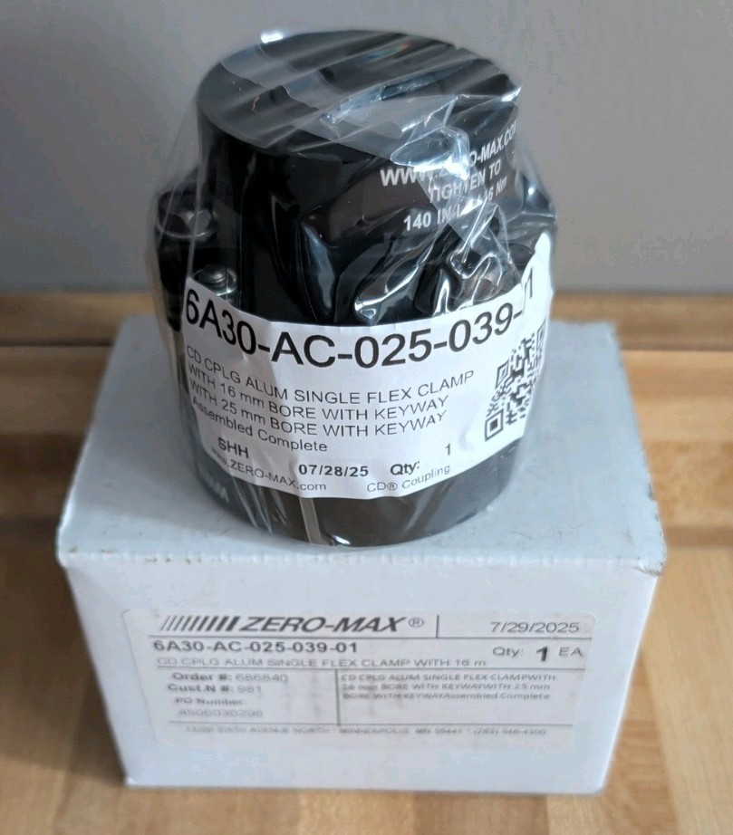 Zero Max 6A30-AC-025-039-01 Single Flex Clamp Coupling