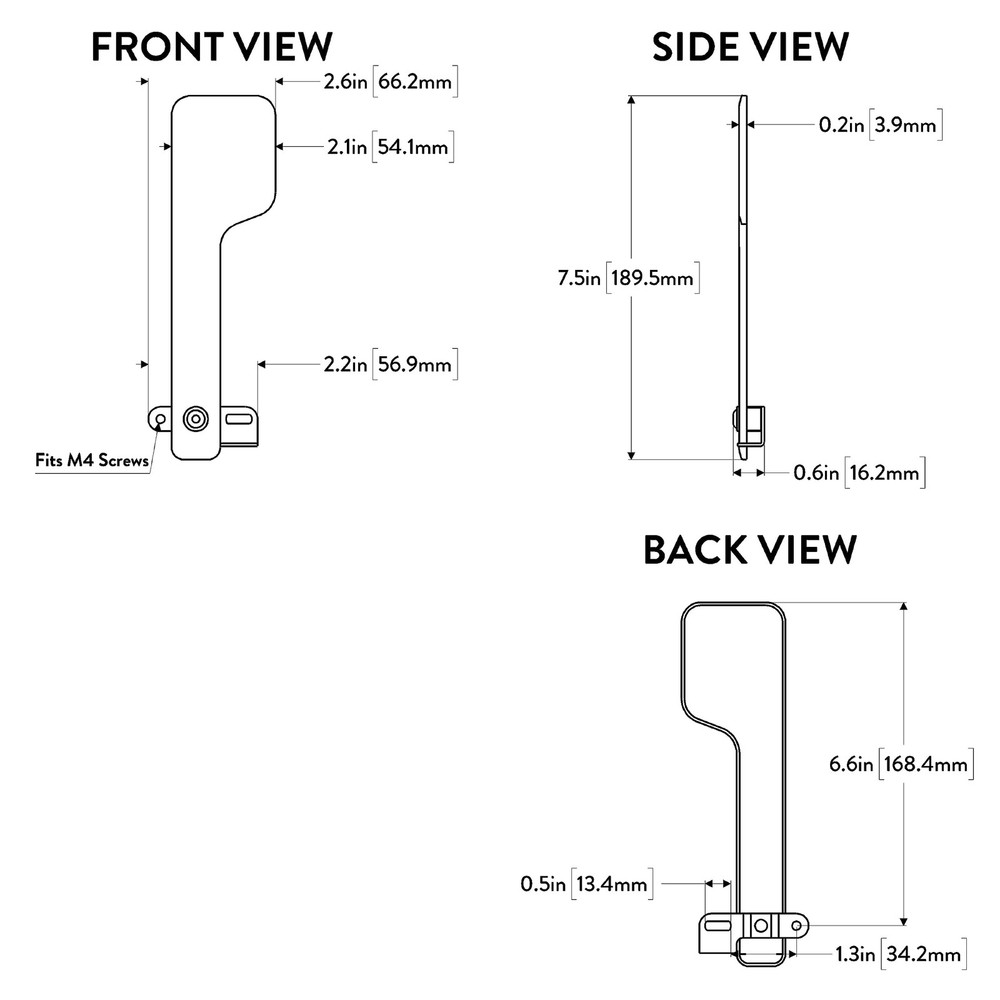 Galvanized Steel Mailbox Flag Replacement Kit, Red