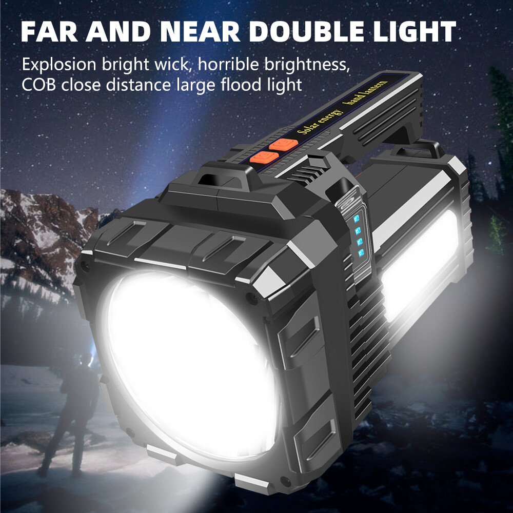 Rechargeable Portable Super Bright LED Searchlight Handheld Spotlight Flashlight