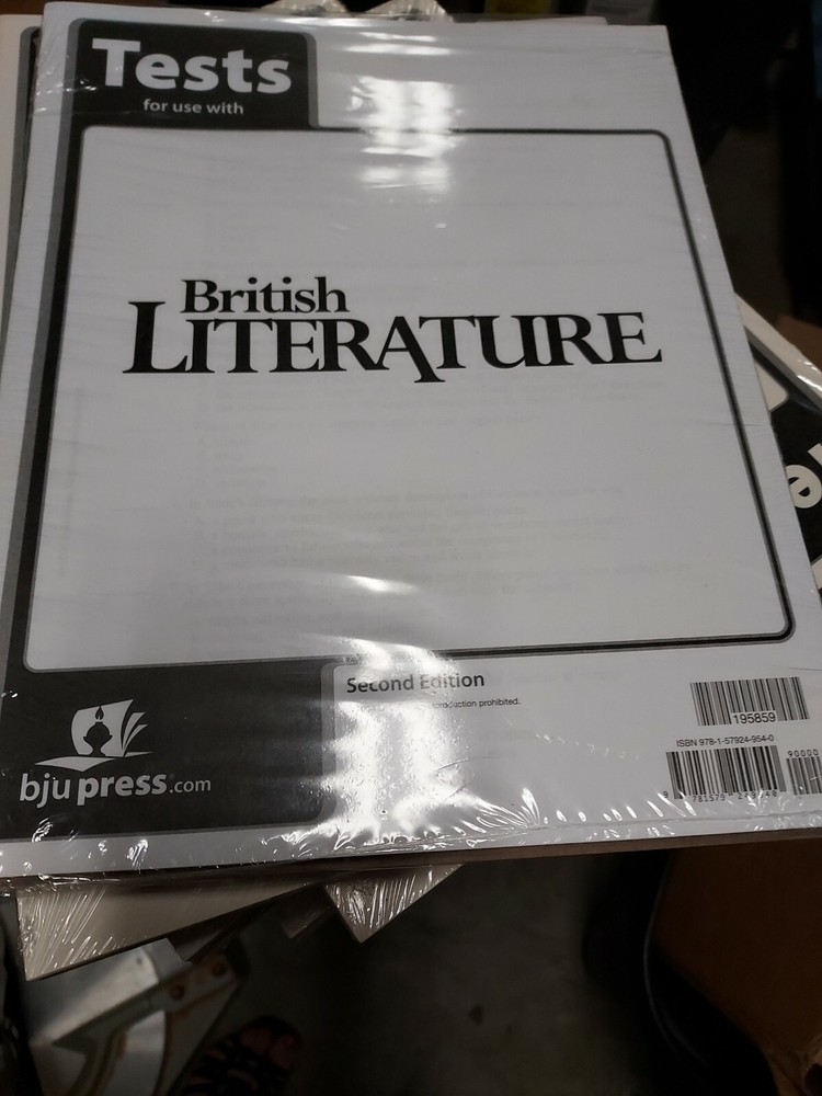 BJU Press British Literature Tests Second Edition - 12th Grade